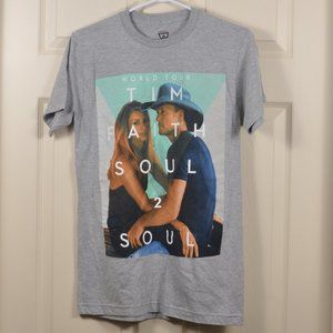 Faith Hill Tim McGraw Small Soul 2 Soul Concert T-Shirt